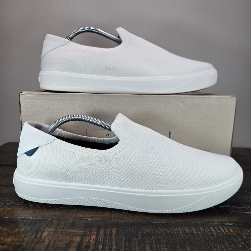 Vessi Boardwalk Slip On Mens Size 11 Waterproof Shoes Sneakers Sail White